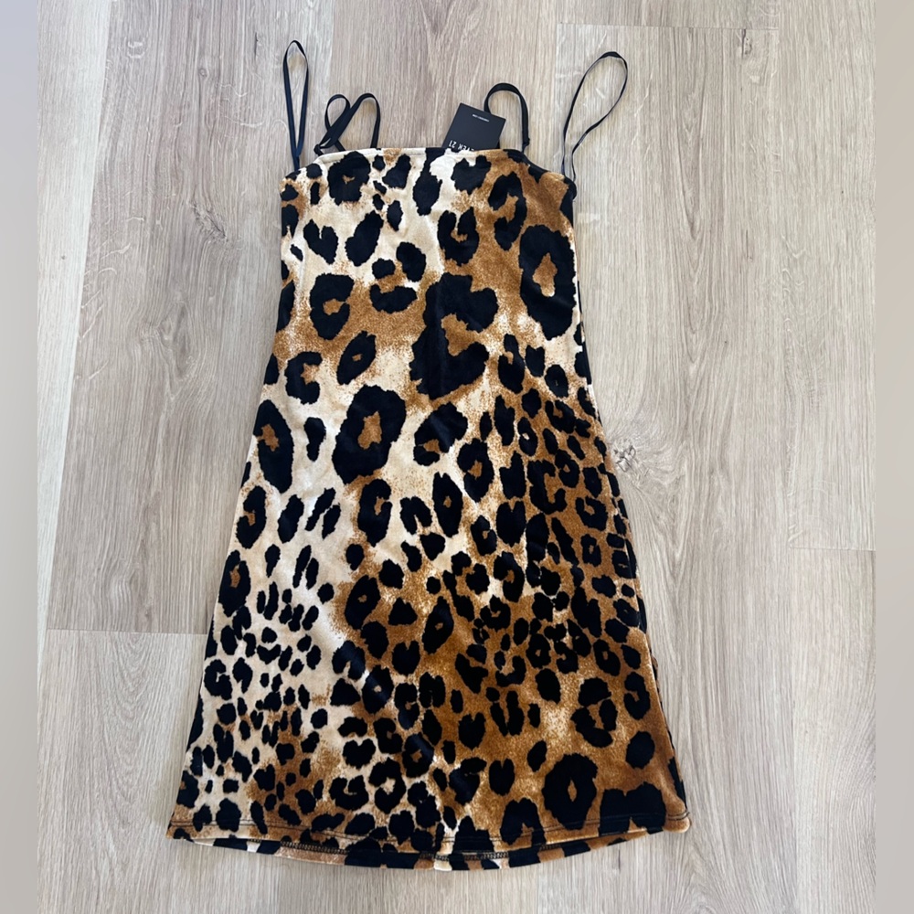 Leopard Print Slip Dress